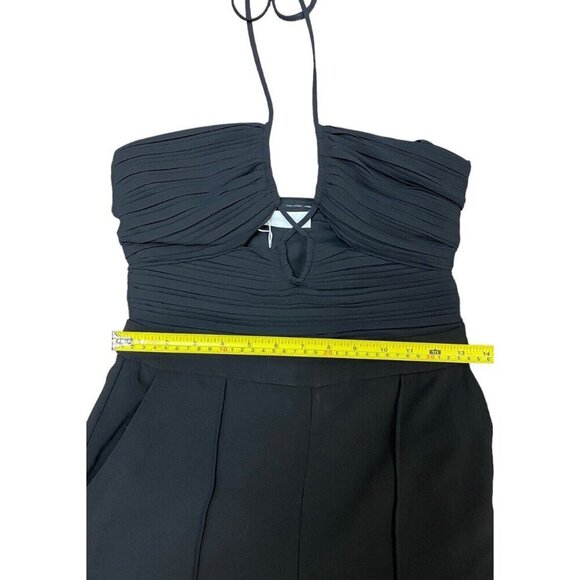 Jonathan Simkhai Sz 4 Jumpsuit Black Classic Preppy Minimalist Designer Wedding - Picture 7 of 10